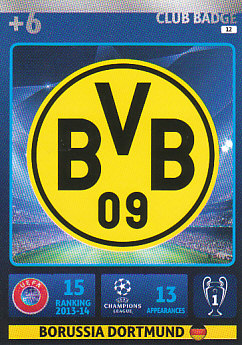 Club Badge Borussia Dortmund 2014/15 Panini Champions League #12